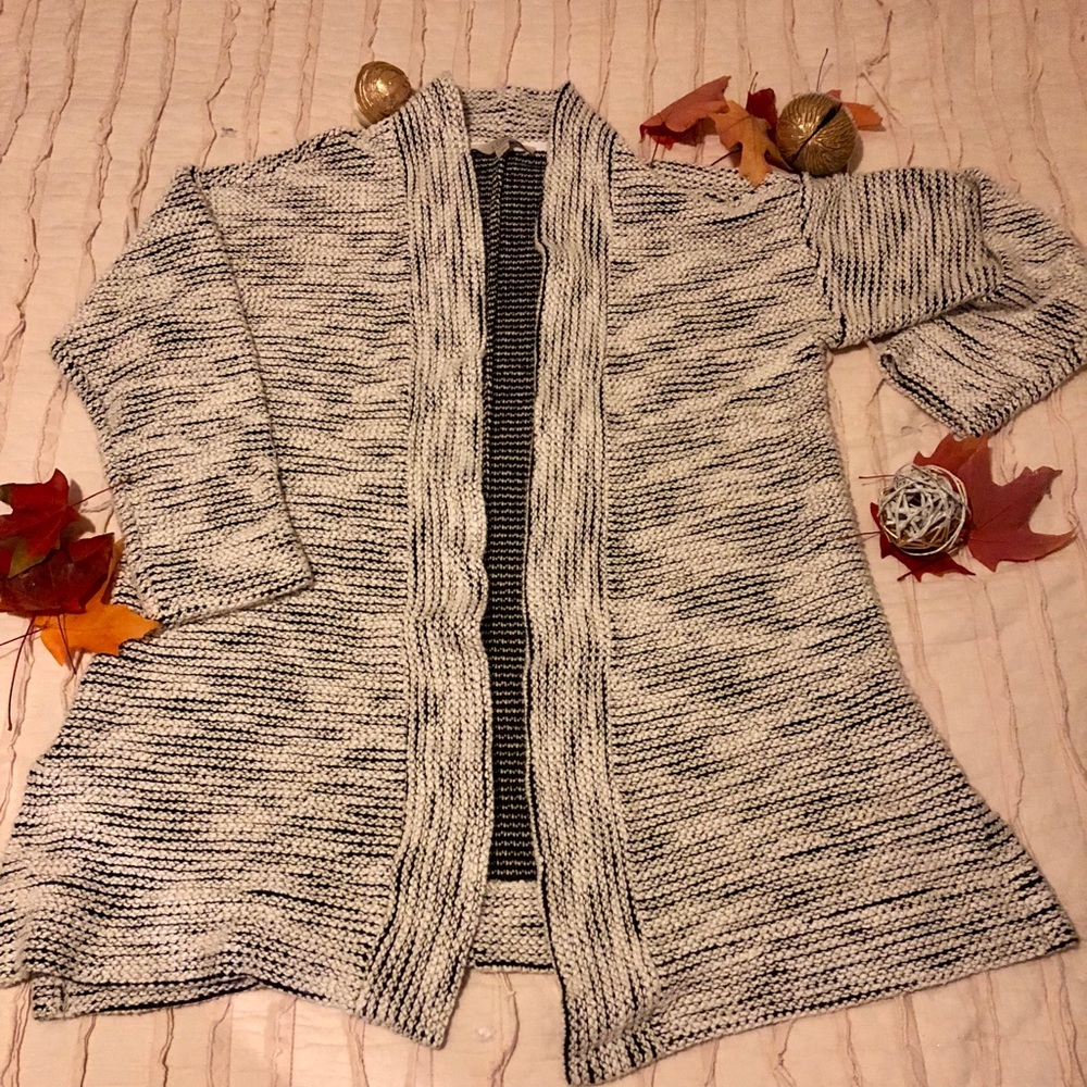 LOFT light Gray cardigan